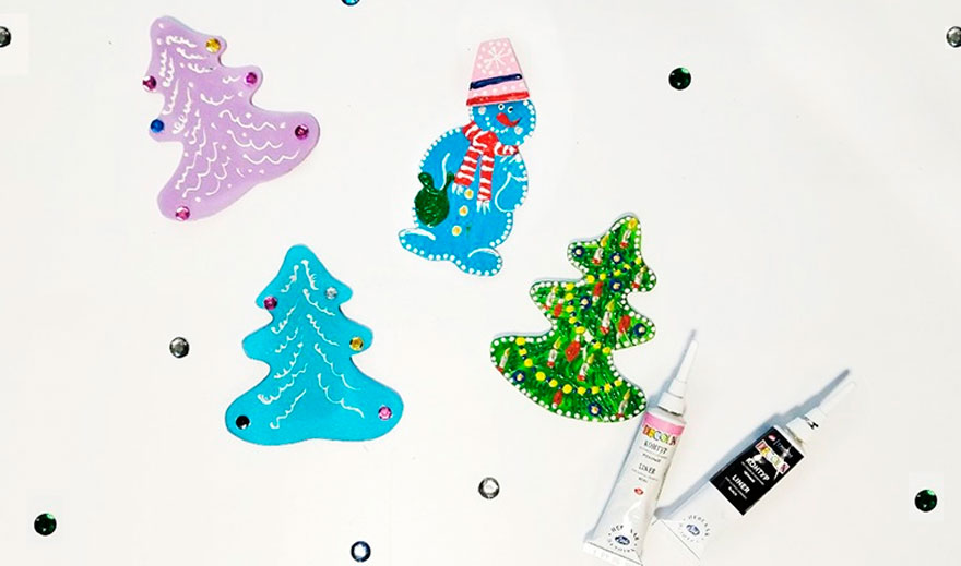 Магниты "Зимние забавы"